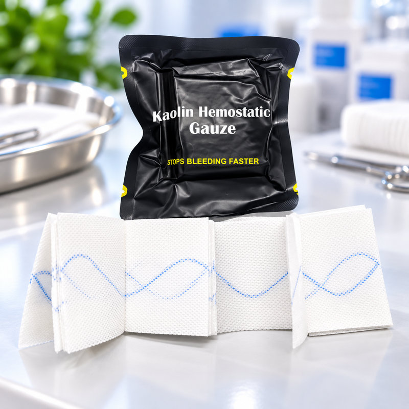 Tactical Kaolin Hemostatic Gauze